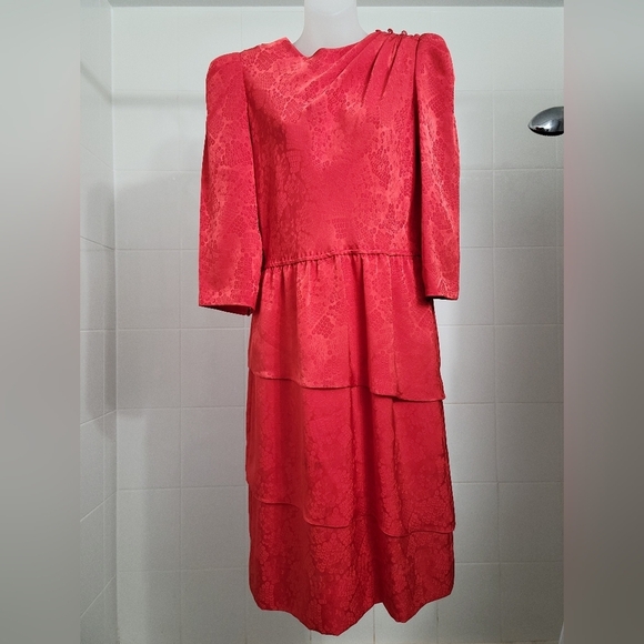 Leslie Fay Vintage Dress Size 10 - Picture 5 of 12